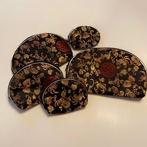 Metro 5 piece cosmetic/jewelry cases NWT